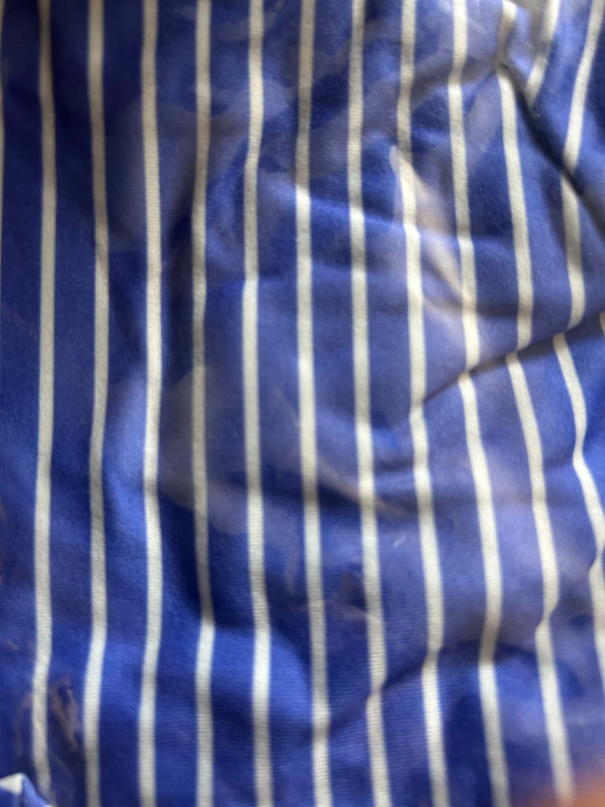 Striped Cotton Blend Tee Romper Suit